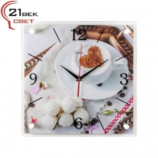 Часы настенные "Капучино и конфеты""21 Bek"  3535-115 (10)