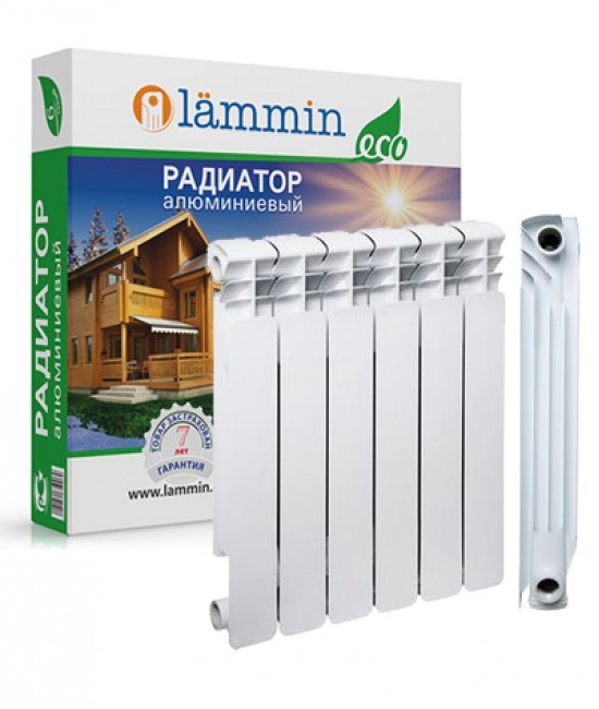 Радиатор отопления алюминевый ECO  AL500-100-8 Lammin